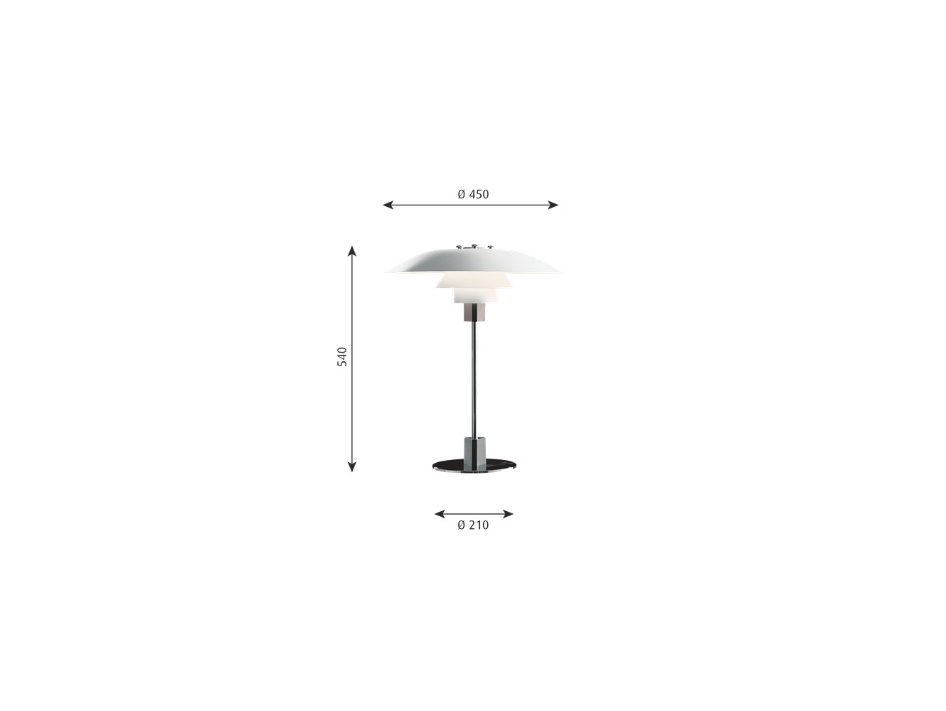 Comprar Louis Poulsen PH 4-3 TABLE 100W E27 II WHT V2