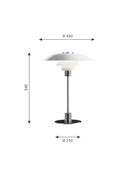 Comprar Louis Poulsen PH 4-3 TABLE 100W E27 II WHT V2