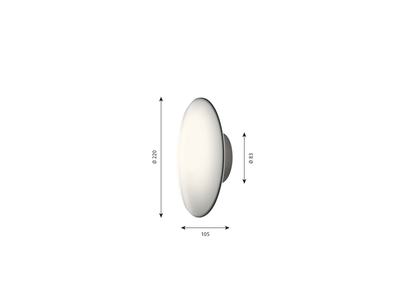 Comprar Louis Poulsen Lámpara de techo y pared AJ EKLIPTA 220 40W QT