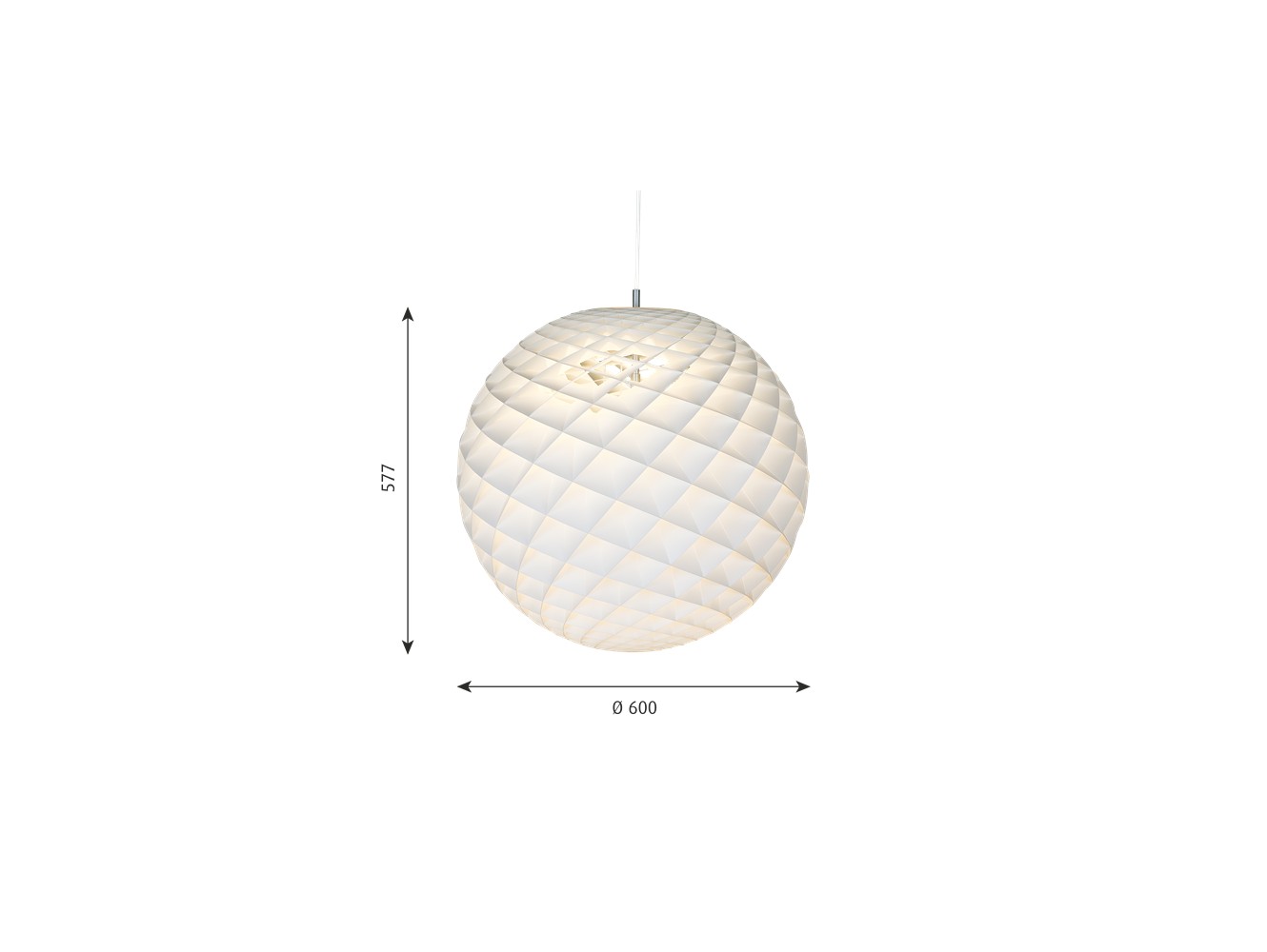 Comprar Louis Poulsen lámpara de suspensión PATERA 600 LED regulable DALI 3K90 blanco