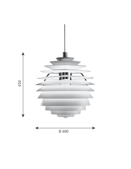 Comprar Louis Poulsen PH LOUVRE LED 27K 90 LED DALI driver interior