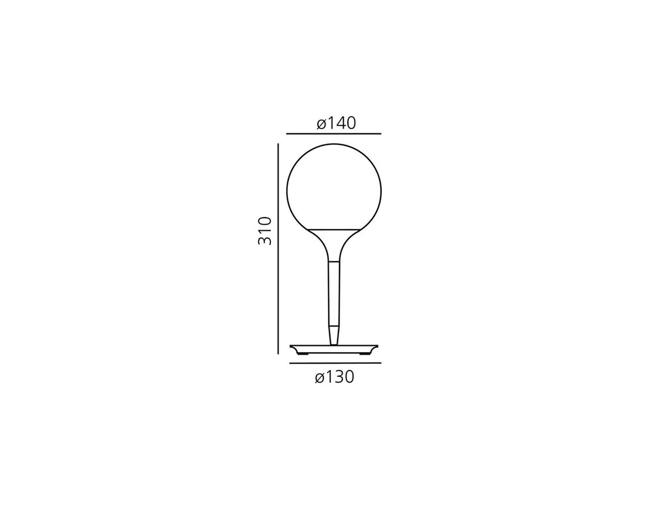 Artemide lámpara de sobremesa Castore 140