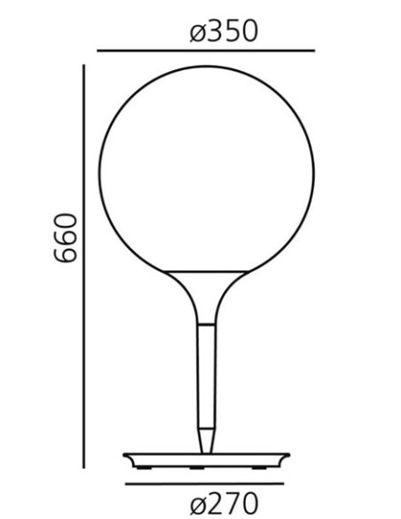 Artemide lámpara de sobremesa Castore T 350