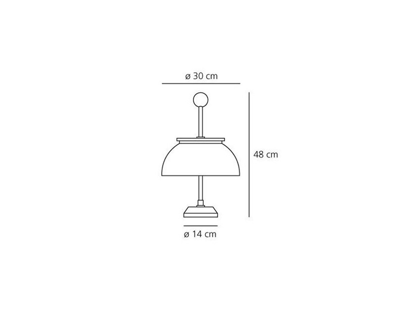 Artemide lámpara de sobremesa Alfa T