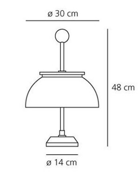 Artemide lámpara de sobremesa Alfa T