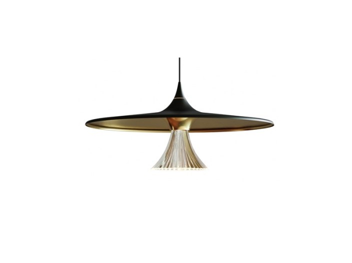 Artemide lámpara de suspensión Ipno S Oro/Negro