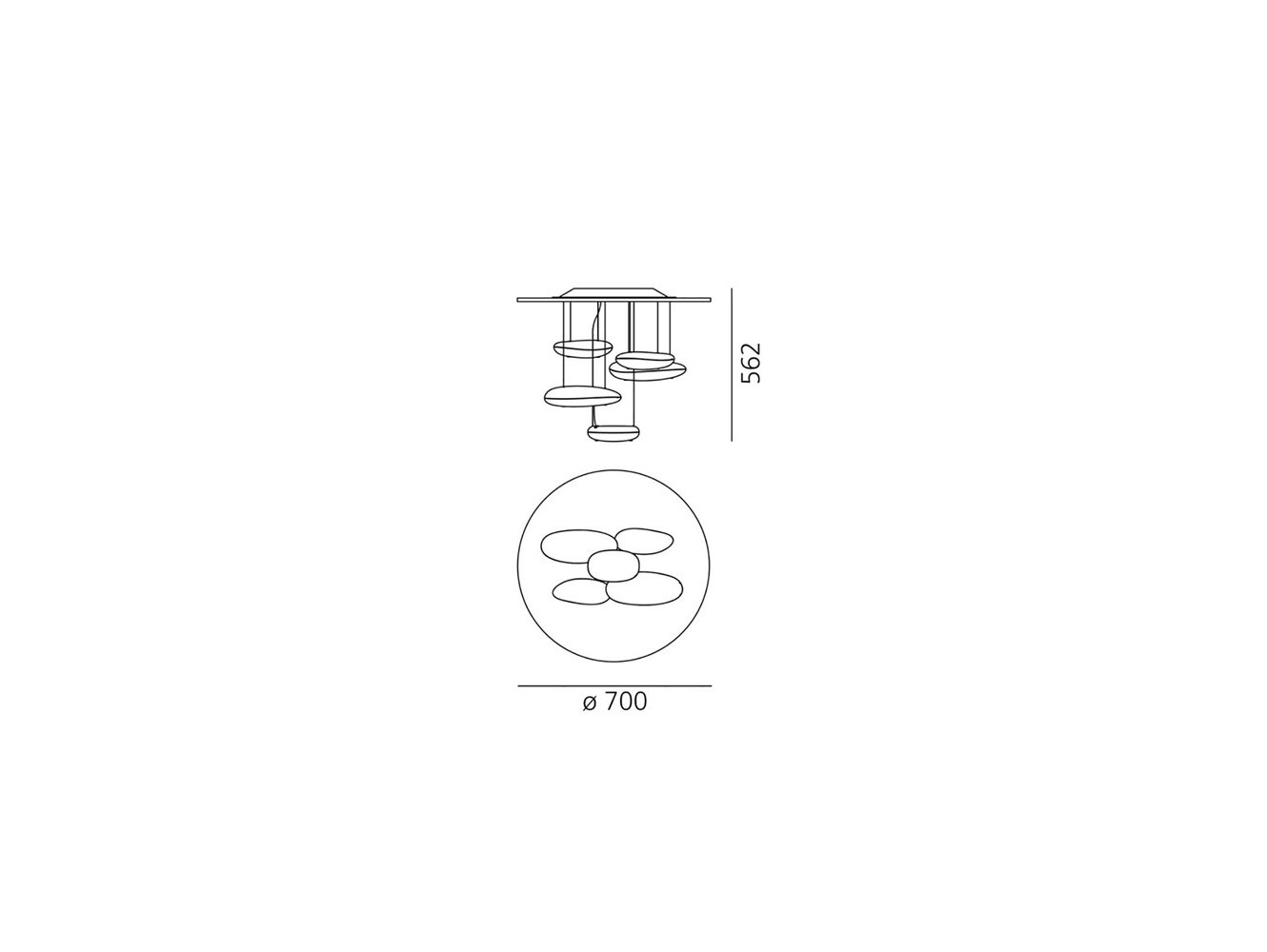 Artemide lámpara de techo Mercury Mini C