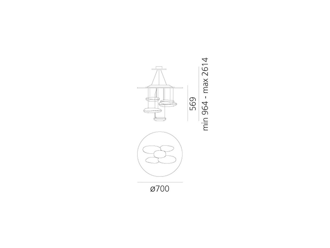 Artemide lámpara de suspensión Mercury Mini S