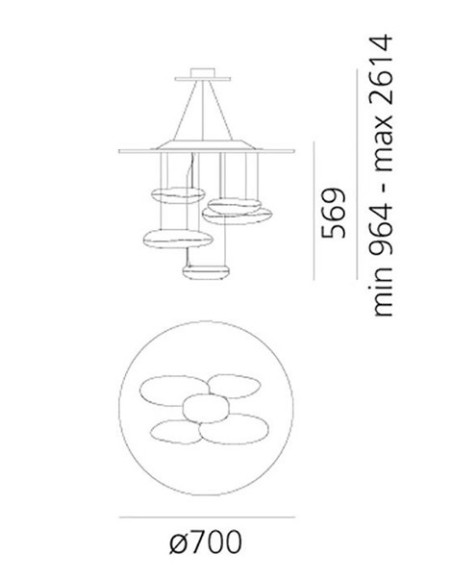 Artemide lámpara de suspensión Mercury Mini S