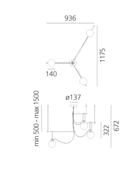 Artemide lámpara de suspensión Nh S3 14
