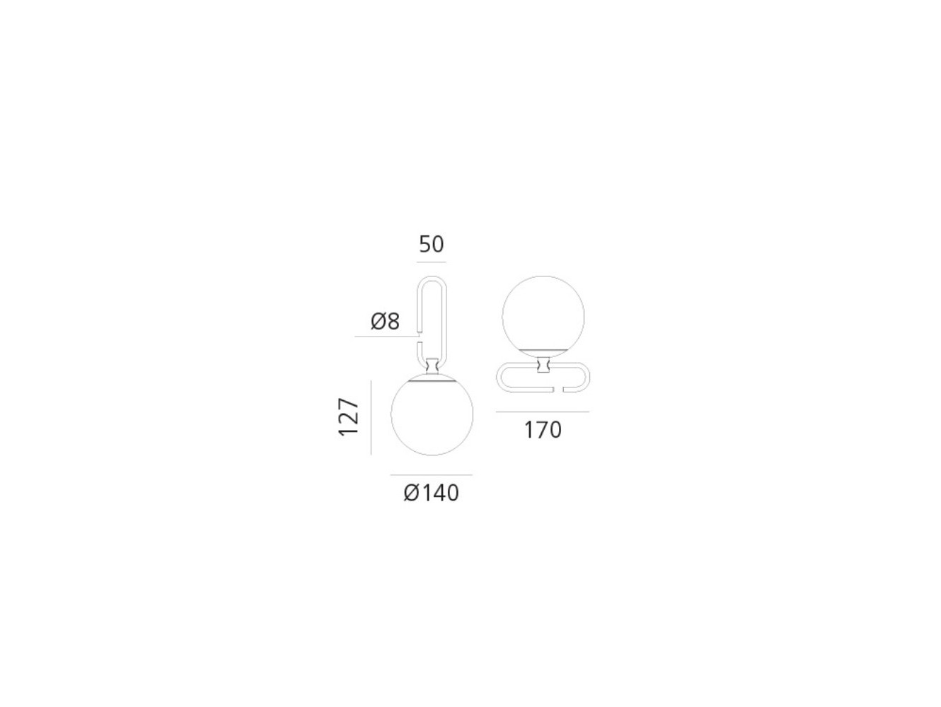 Artemide lámpara de sobremesa Nh 1217 T