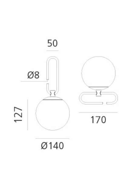 Artemide lámpara de sobremesa Nh 1217 T