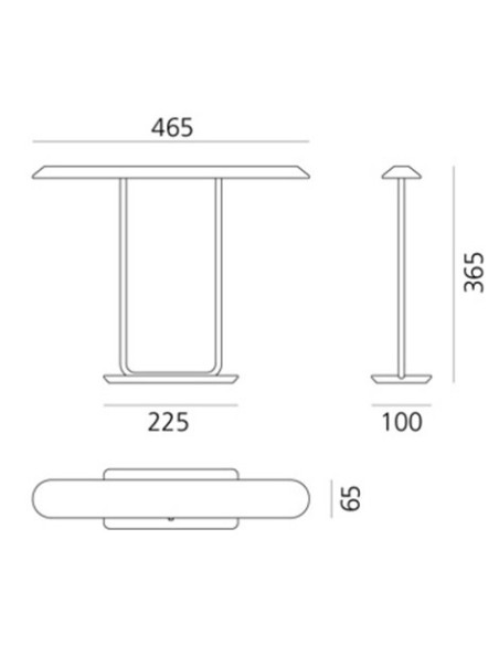 Artemide lámpara de sobremesa Tempio