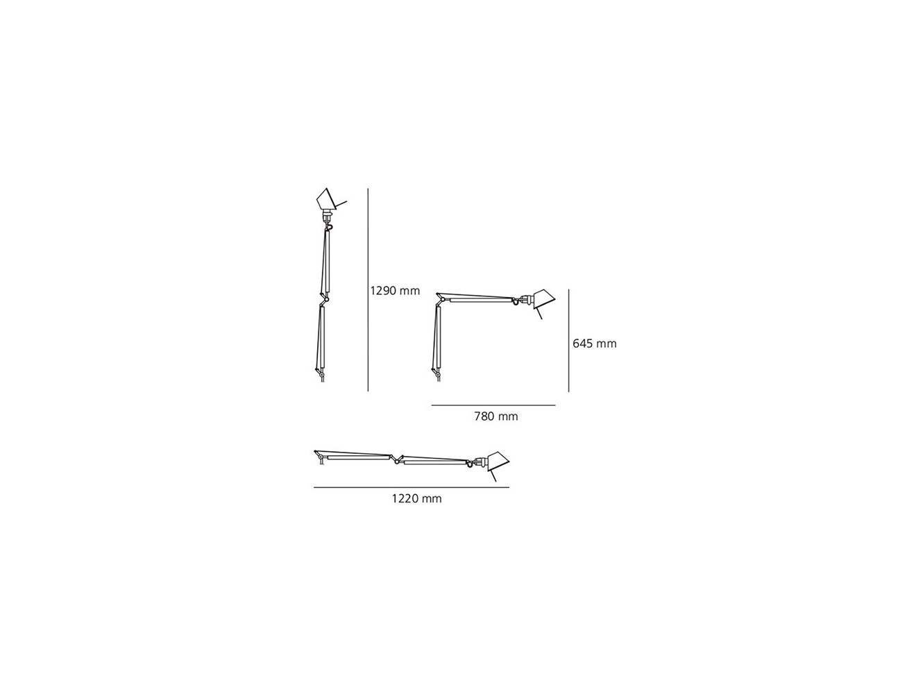Artemide lámpara de sobremesa Tolomeo Micro Led T