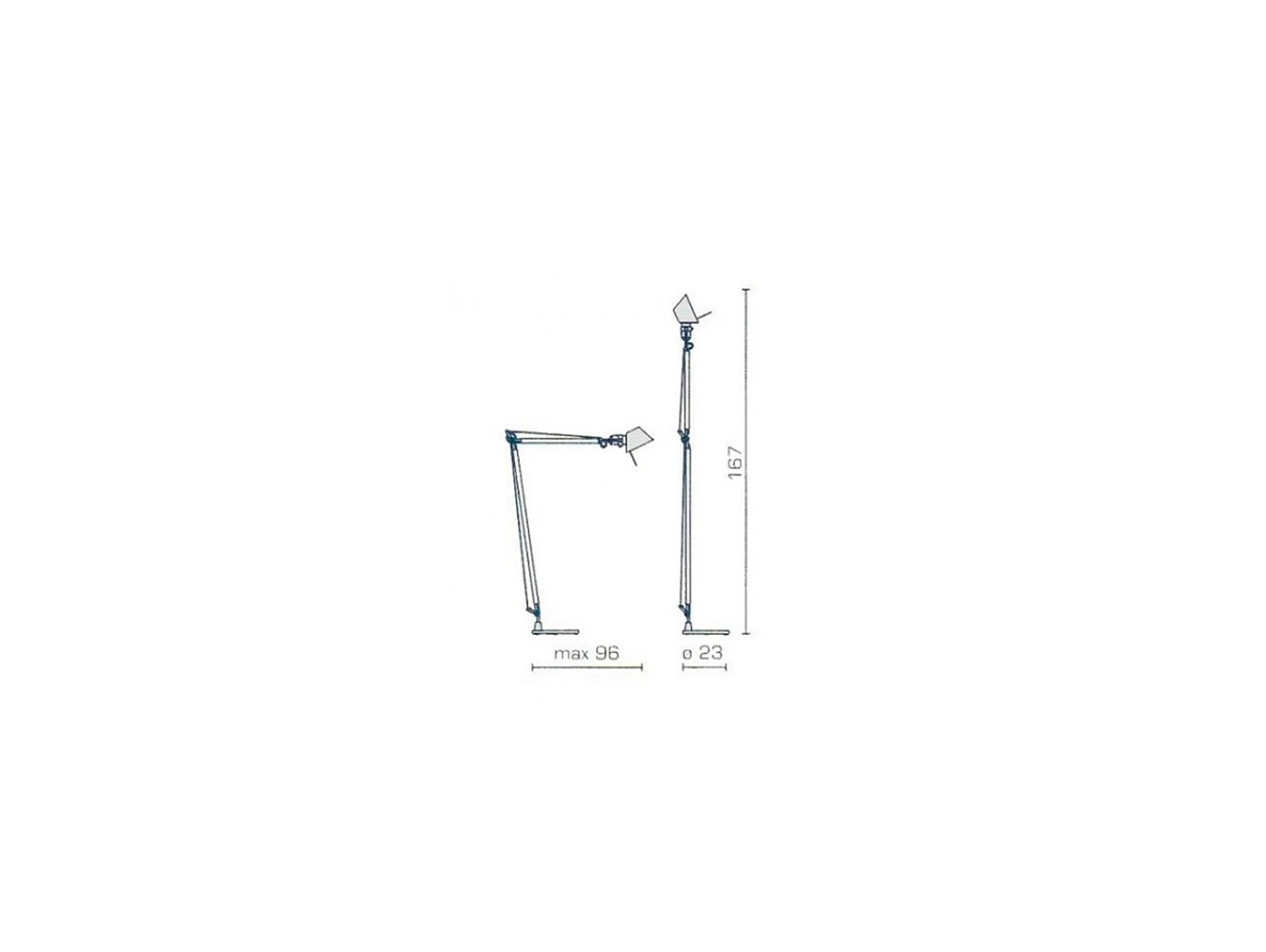 Artemide lámpara Tolomeo Lettura Led (no incluye base)