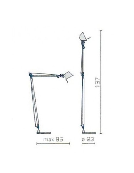 Artemide lámpara Tolomeo Lettura Led (no incluye base)