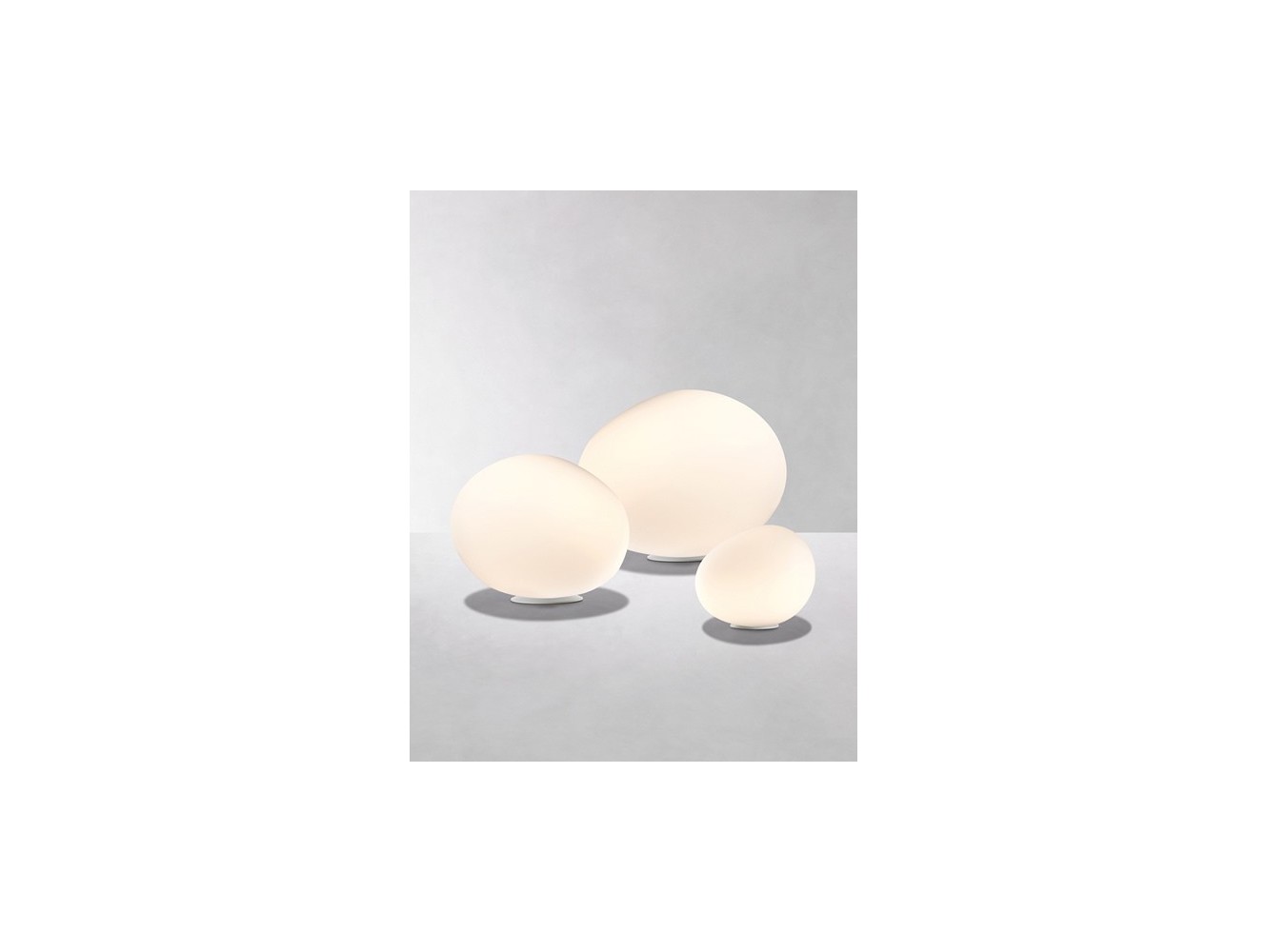 Foscarini Poly Gregg Media lámpara de sobremesa Blanco