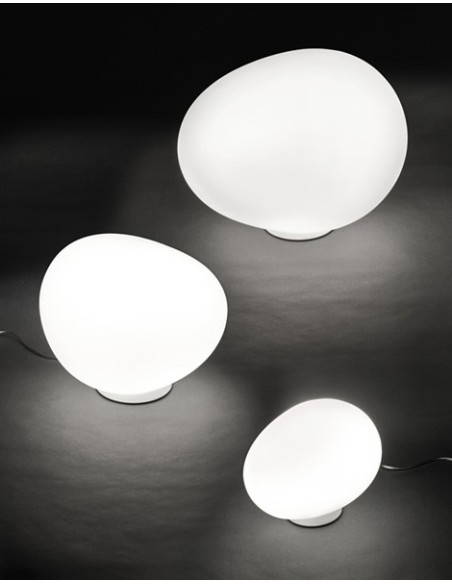 Foscarini Poly Gregg Media lámpara de sobremesa Blanco