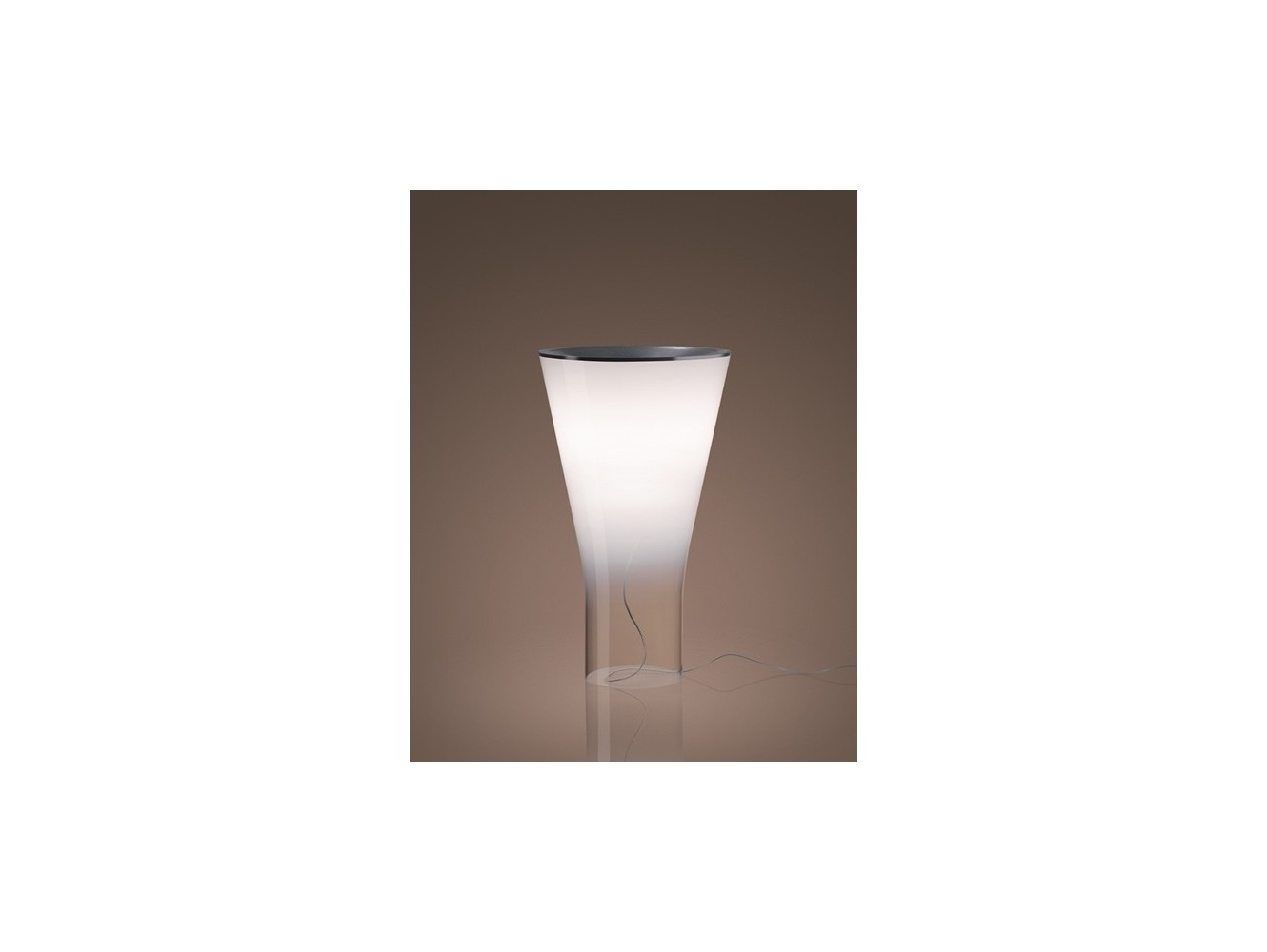 Foscarini Soffio lámpara de sobremesa Aluminio/Blanco