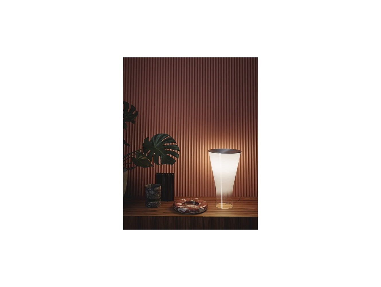 Foscarini Soffio lámpara de sobremesa Aluminio/Blanco