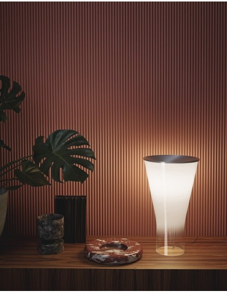 Foscarini Soffio lámpara de sobremesa Aluminio/Blanco
