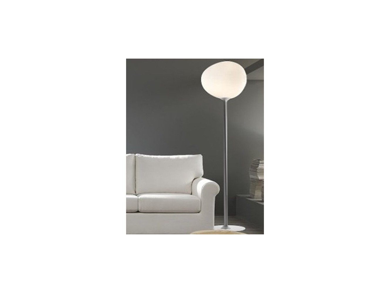 Foscarini Gregg Grande lámpara de pie Alta Blanco