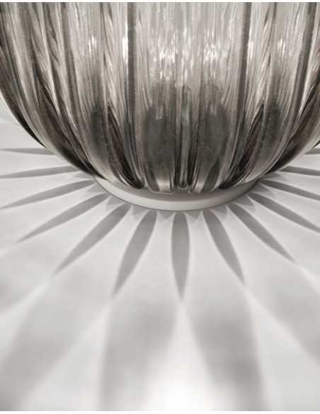 Foscarini Plass Media lámpara de sobremesa Gris