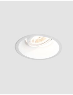 Wever & Ducré Downlight empotrado Deep Adjust. 35W Gu10 Alu. Blanco