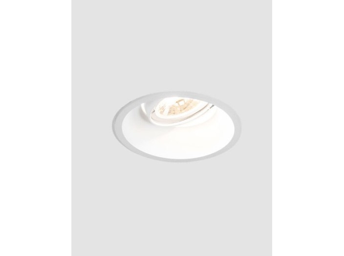 Wever & Ducré Downlight empotrado Deep Adjust. 35W Gu10 Alu. Blanco