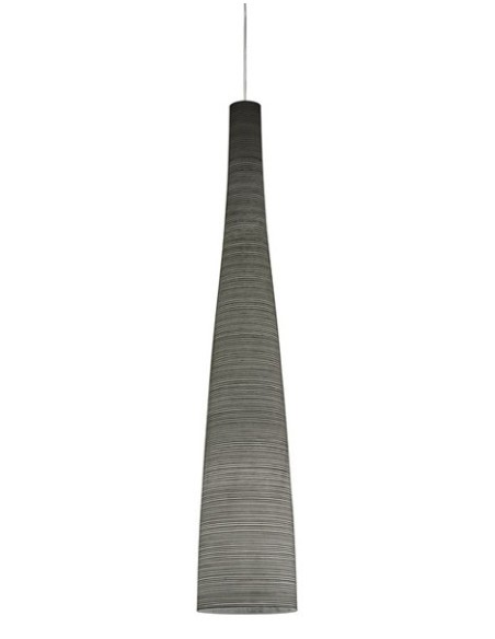 Foscarini Tite 1 lámpara de suspensión Negro H.3,5M.
