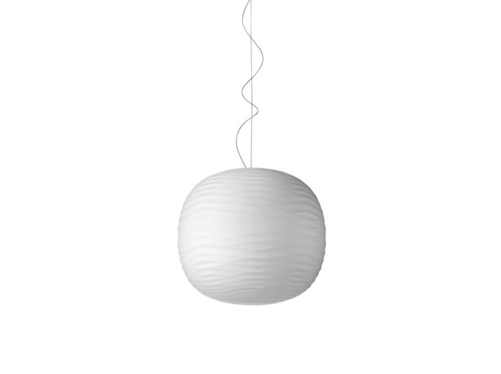 Foscarini Gem lámpara de suspensión Blanco H.3,5M.