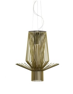 Foscarini Allegretto Assai lámpara de suspensión Oro H.3,5M.