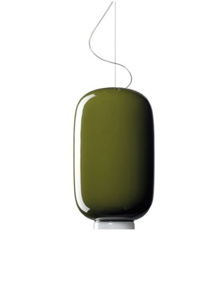 Foscarini Chouchin 2 lámpara de suspensión E27 Retrofit Verde 3,5M.