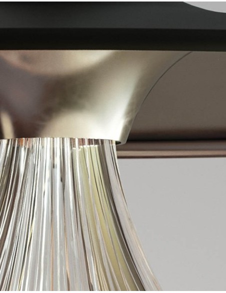 Artemide lámpara de suspensión Ipno S Oro/Negro