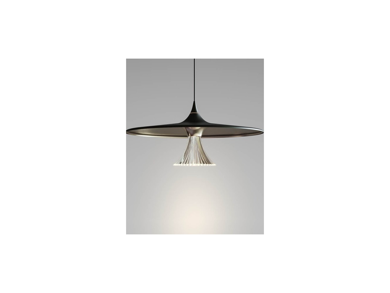 Artemide lámpara de suspensión Ipno S Oro/Negro