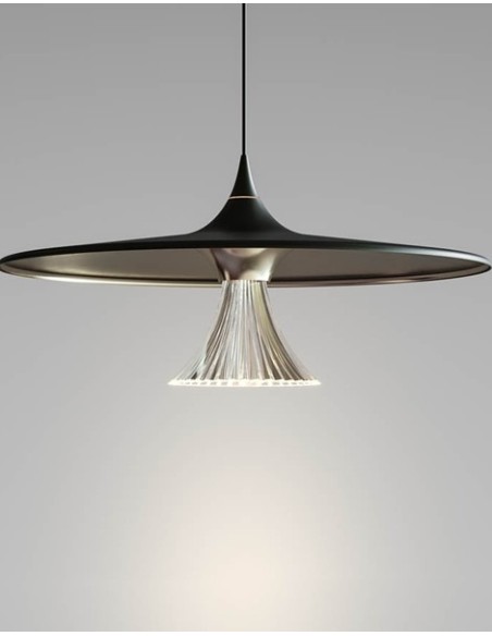 Artemide lámpara de suspensión Ipno S Oro/Negro