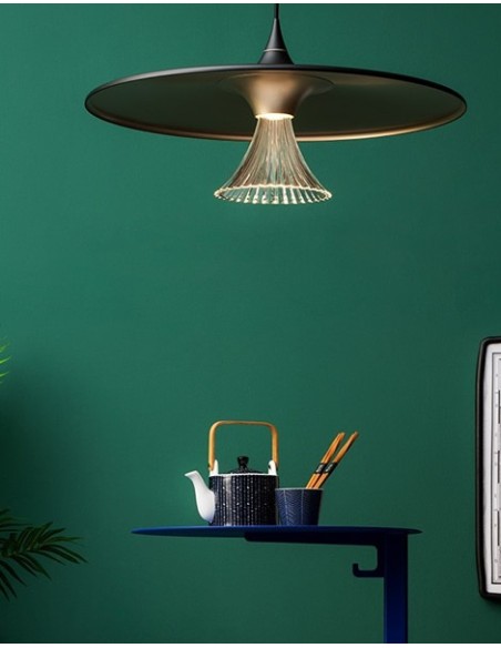 Artemide lámpara de suspensión Ipno S Oro/Negro