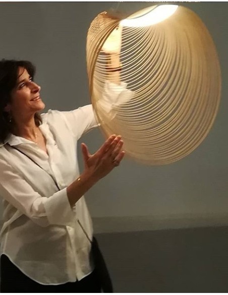 Luceplan lámpara de suspensión Illan Ø 80: LED 27W @ 2700K, CRI 90 regulable