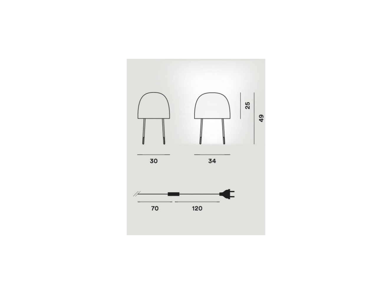 Foscarini kurage lámpara de sobremesa Blanco