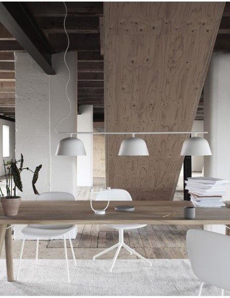 Muuto Ambit Rail Lamp lámpara de suspensión 3x60W E14 Blanco
