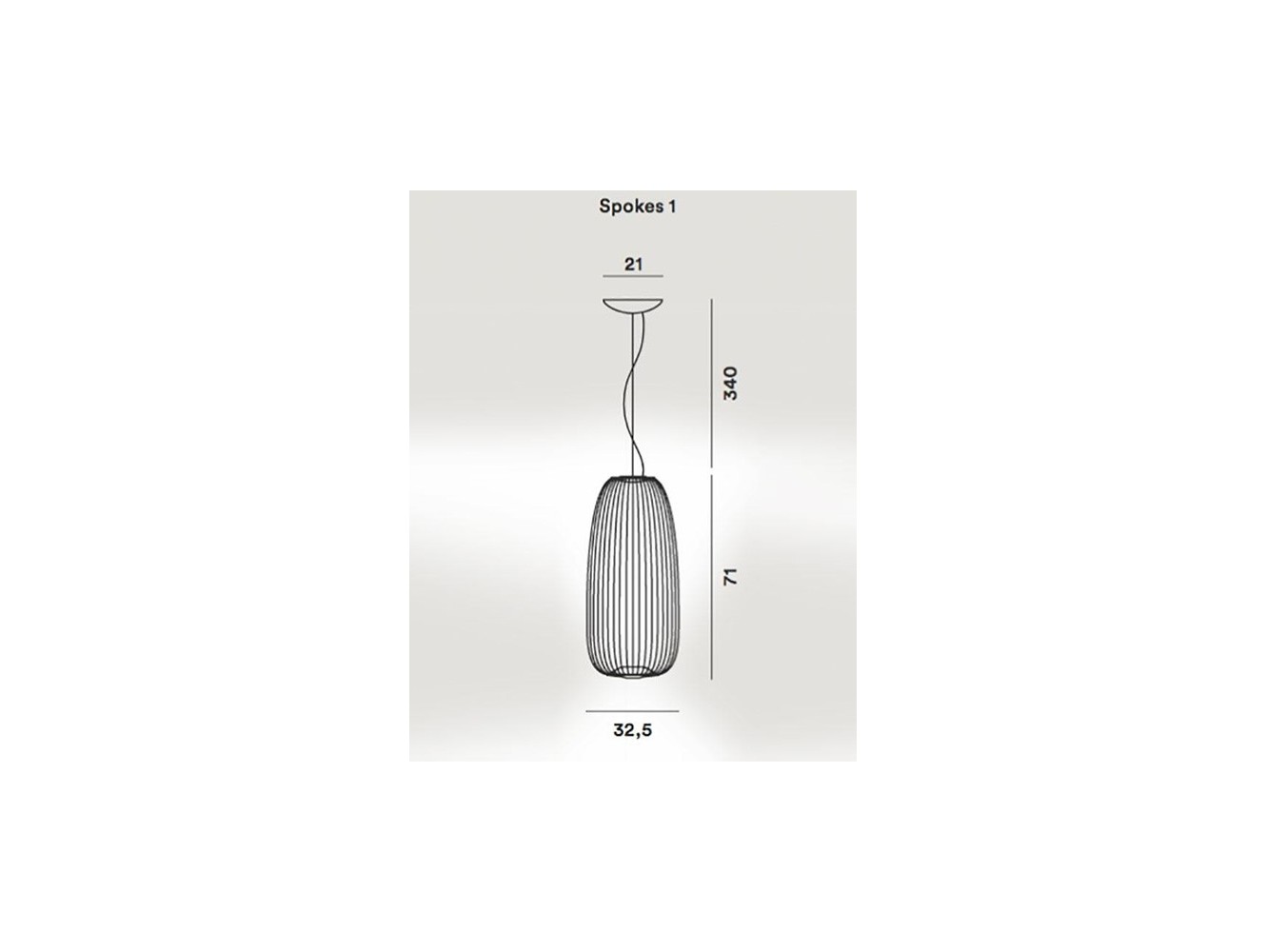 Foscarini Spokes 1 lámpara de suspensión Dimmer 3,5