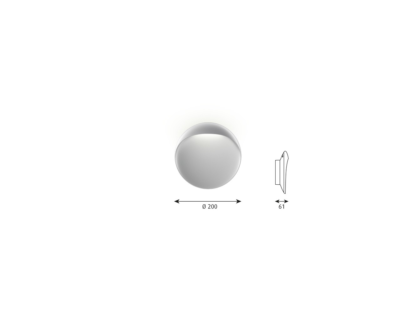 Louis Poulsen aplique de exterior Flindt Ø 200 10W LED