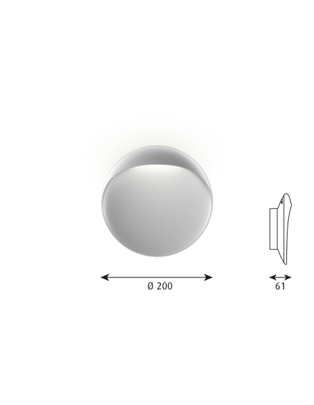 Louis Poulsen aplique de exterior Flindt Ø 200 10W LED