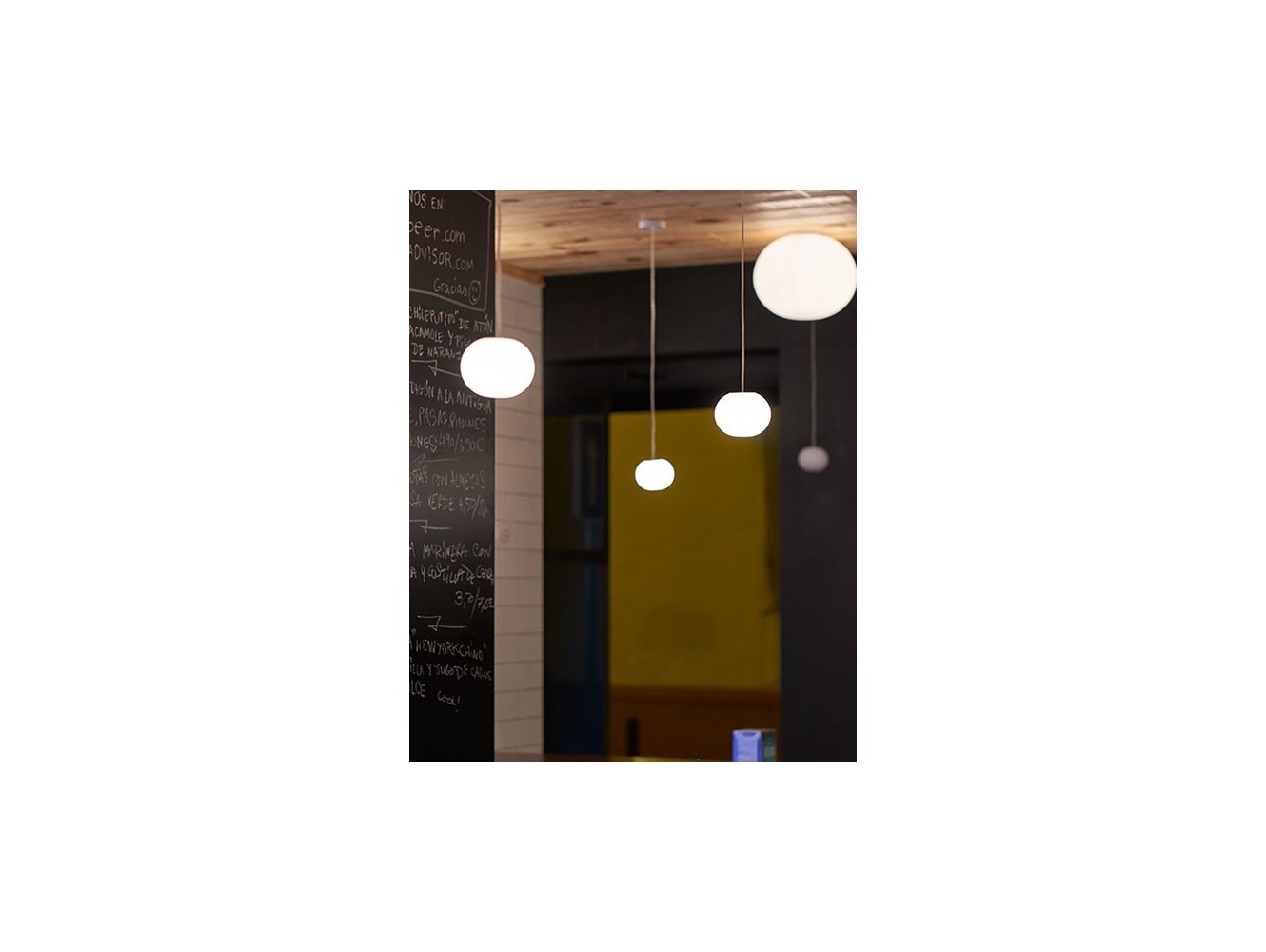Flos Lámpara de suspensión Mini Glo-Ball S Blanco