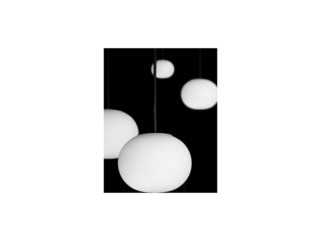 Flos Lámpara de suspensión Mini Glo-Ball S Blanco