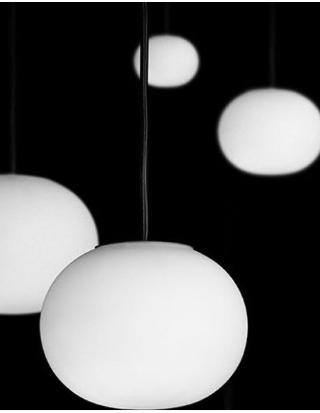 Flos Lámpara de suspensión Mini Glo-Ball S Blanco