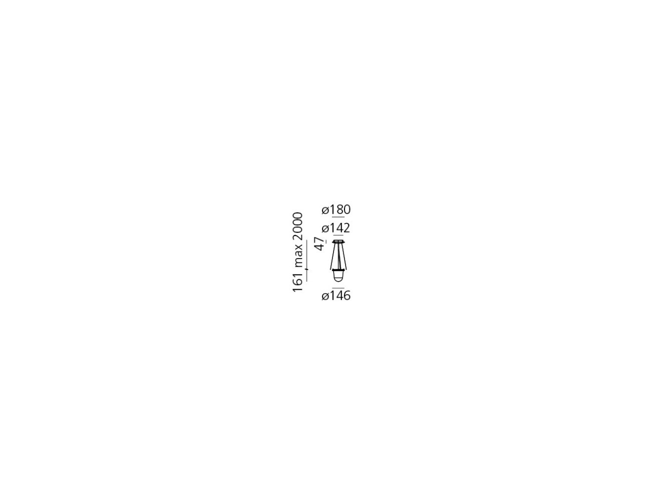 Artemide lámpara de suspensión Tolomeo Outdoor Lampione S