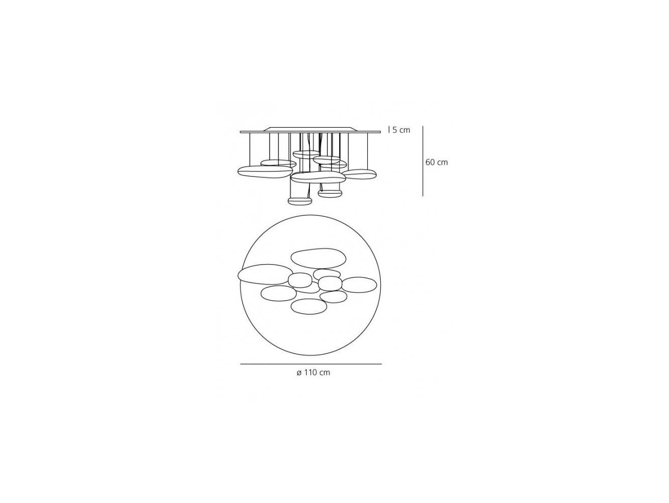 Artemide lámpara de techo Mercury Led C