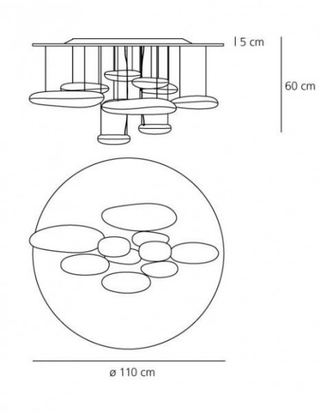 Artemide lámpara de techo Mercury Led C