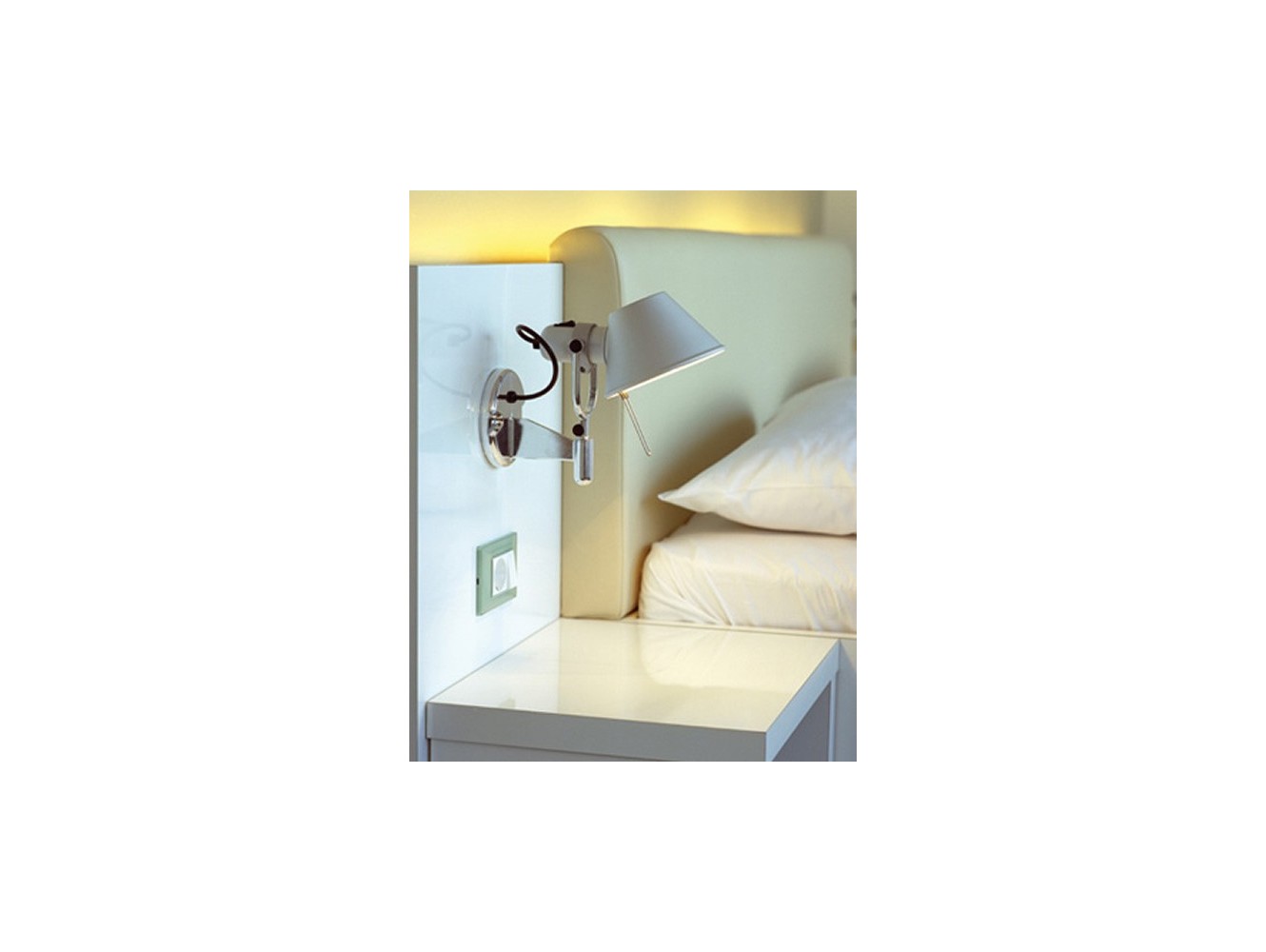 Artemide lámpara de pared Tolomeo Faretto New con interruptor on/off